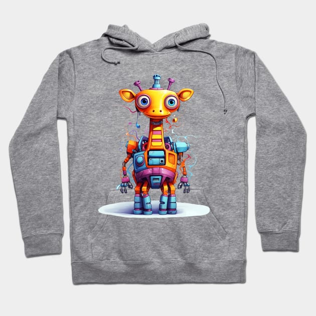 Cartoon giraffe robots. T-Shirt, Sticker. Hoodie by AndreKENO